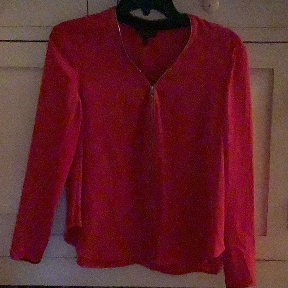Rag & Bone fuschia Vanessa blouse